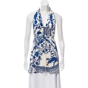 Alice + Olivia Silk Halter Top